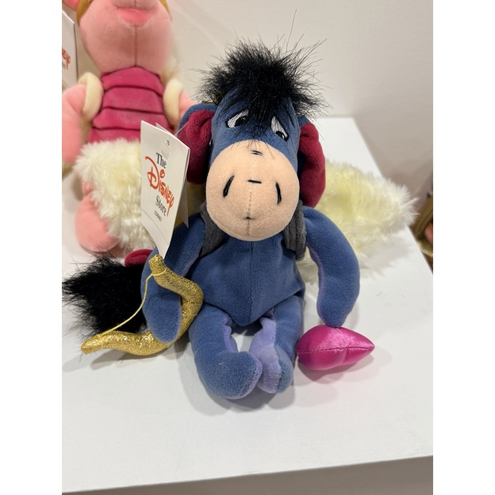 RARE UK Disney Store Eeyore Dreams W/ Wings Plush Stuffed Animal Toy NWT Vtg 7"